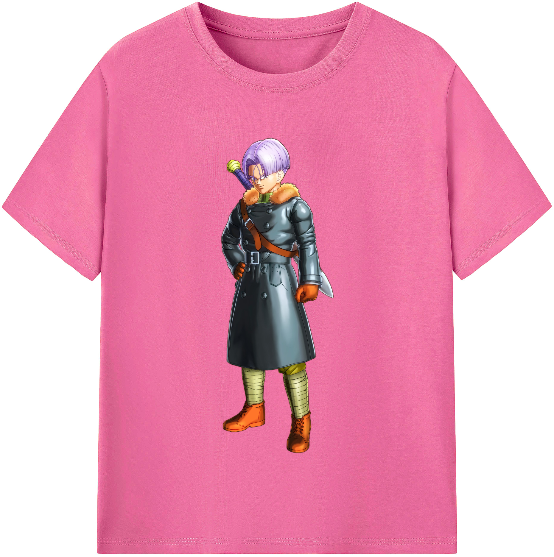 （画像用） ドラゴンボール トランクス（Torankusu）DRAGON BALL Trunks レディースカジュアルプリントTシャツ（綿100％）